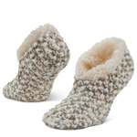 WOMENS ALOE INFUSED SLIPPER 1 PAIR - ASSORTED