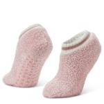 WOMENS ALOE INFUSED SLIPPER 1 PAIR - ASSORTED