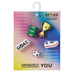 UNISEX SOCCER STAR 5 PACK JIBBITZ - ASSORTED