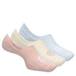 WOMENS S/M GO TO NO SHOW SOCKS 3 PAIRS - ASSORTED