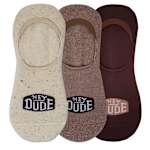 WOMENS S/M GO TO NO SHOW SOCKS 3 PAIRS - ASSORTED