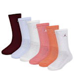 GIRLS SMALL EVERYDAY ESSENTIALS CREW SOCKS 6 PAIRS