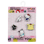 UNISEX HELLO KITTY FRIENDS ENAMEL 5 PACK JIBBITZ - ASSORTED