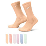 MENS MEDIUM CREW SOCKS 6 PAIRS - ASSORTED