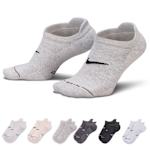 MENS MEDIUM ELEVATED NO SHOW TAB SOCKS 6 PAIRS - ASSORTED