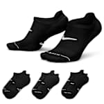 MENS LARGE ELEVATED NO SHOW TAB SOCKS 3 PAIRS - BLACK
