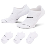 MENS LARGE ELEVATED NO SHOW TAB SOCKS 3 PAIRS - WHITE