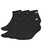MENS CLASSIC CUSHIONED LOW CUT SOCKS 6 PAIRS - BLACK