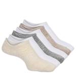 WOMENS LINER SOCKS 6 PAIRS - ASSORTED