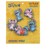UNISEX STITCH AND ANGEL 5 PACK JIBBITZ - ASSORTED