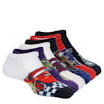 BOYS NO SHOW SOCKS 6 PAIRS - ASSORTED