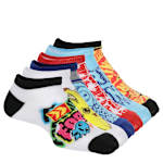 BOYS NO SHOW SOCKS 6 PAIRS - ASSORTED