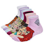 GIRLS QUARTER SOCKS 6 PAIRS - ASSORTED