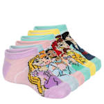 GIRLS NO SHOW SOCKS 6 PAIRS - ASSORTED