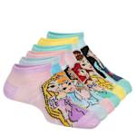 GIRLS NO SHOW SOCKS 6 PAIRS - ASSORTED