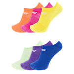 WOMENS NO SHOW SOCKS 6 PAIRS - ASSORTED