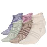 WOMENS SUPERLITE NO SHOW SOCKS 6 PAIRS - ASSORTED