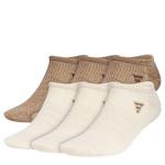 MENS LARGE SUPERLITE NO SHOW SOCKS 6 PAIRS - ASSORTED