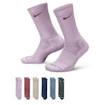MENS MEDIUM CREW SOCKS 6 PAIRS - MULTICOLOR