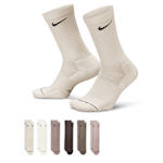 MENS LARGE CREW SOCKS 6 PAIRS - MULTICOLOR