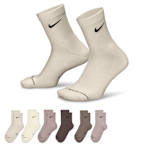 MENS MEDIUM ELEVATED HIGH QUARTER SOCKS 6 PAIRS - ASSORTED