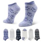 WOMENS PUPPY FUN NO SHOW SOCKS 6 PAIRS - ASSORTED