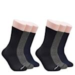 MENS CREW SOCK 6 PAIRS - ASSORTED