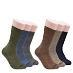 MENS CREW SOCK 6 PAIRS - ASSORTED