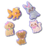 UNISEX PRINCESS PETS LIGHT UP 5 PACK JIBBITZ - ASSORTED