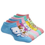 GIRLS NO SHOW SOCKS 6 PAIRS - ASSORTED