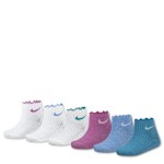 GIRLS QUARTER SOCKS 6 PAIRS - ASSORTED