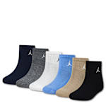 BOYS EVERYDAY ESSENTIAL QUARTER SOCKS 6 PAIRS - ASSORTED