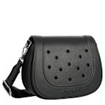 UNISEX EVA FOAM FLAP CROSSBODY BAG - BLACK