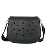 UNISEX EVA FOAM FLAP CROSSBODY BAG - BLACK