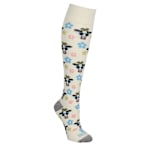 WOMENS COMPRESSION KNEE HIGH SOCKS 1 PAIR - ASSORTED