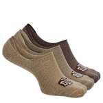MENS L/XL NO SHOW SOCKS 3 PAIRS - ASSORTED