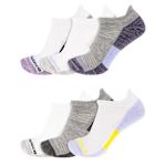 WOMENS PERFORMANCE CUSHION NO SHOW SOCKS 6 PAIRS - ASSORTED