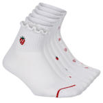 WOMENS QUARTER SOCKS 6 PAIRS - WHITE