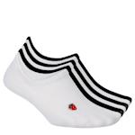 WOMENS LINER SOCKS 6 PAIRS - WHITE