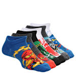 BOYS NO SHOW SOCKS 6 PAIRS - BLUE