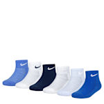 BOYS EXTRA SMALL QUARTER SOCKS 6 PAIRS - ASSORTED