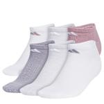 WOMENS ATHLETIC CUSHIONED NO SHOW SOCKS 6 PAIRS - ASSORTED