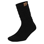 WOMENS CHEVRON KNEE HIGH SOCKS 1 PAIR - BLACK