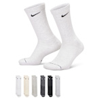 MENS MEDIUM CREW SOCKS 6 PAIRS - ASSORTED