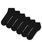 MENS LOW CUT SOCKS 6 PAIRS - BLACK