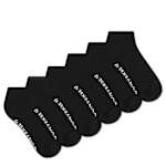 MENS LOW CUT SOCKS 6 PAIRS - BLACK