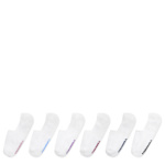 WOMENS LINER SOCKS 6 PAIRS - WHITE