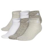 WOMENS CUSHIONED LOW CUT SOCKS 6 PAIRS - ASSORTED