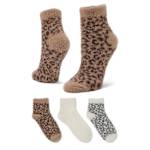 WOMENS QUARTER SOCKS 3 PAIRS - ASSORTED