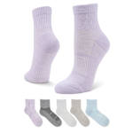 WOMENS PEFORMANCE QUARTER SOCKS 6 PAIRS - ASSORTED